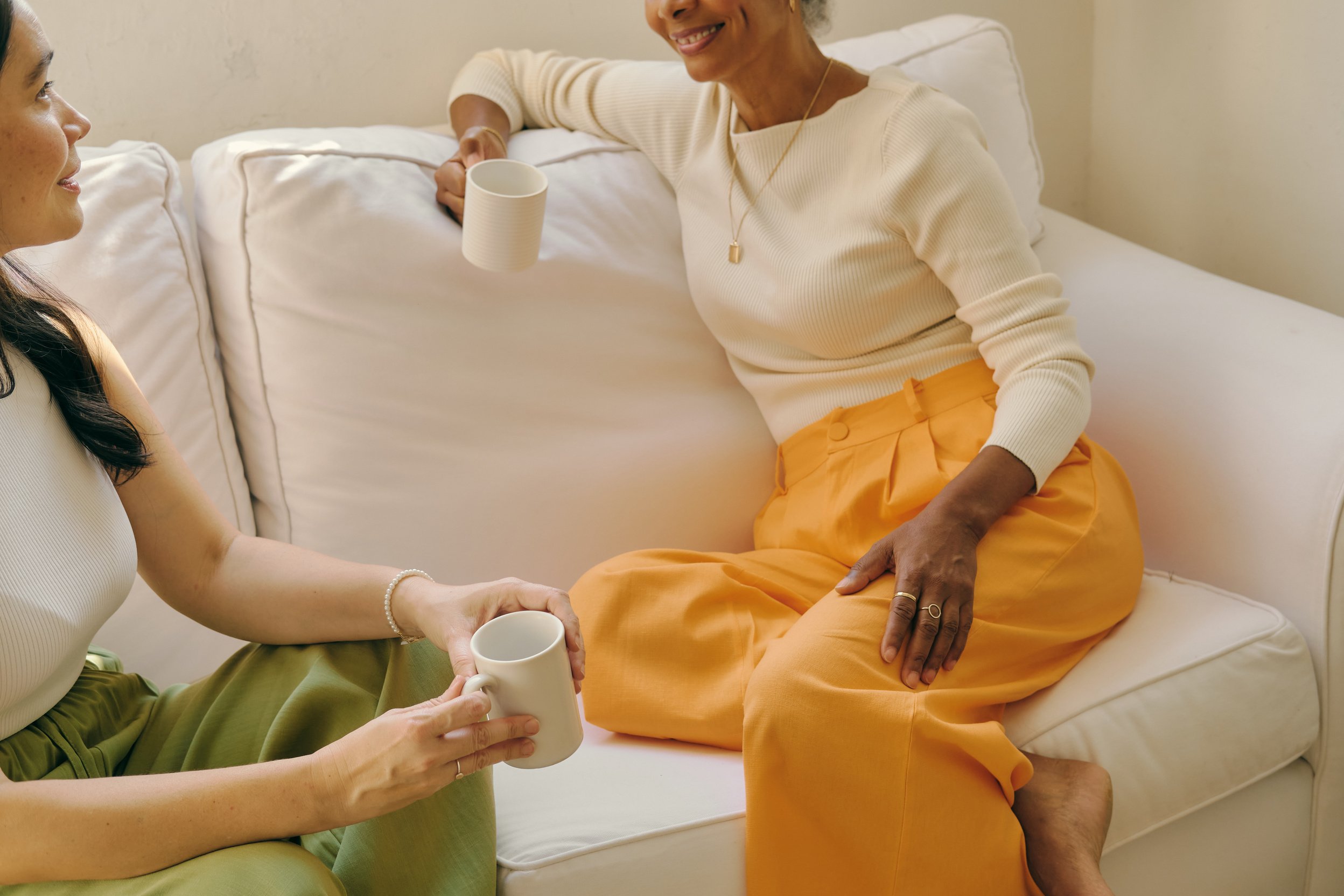 Mindfulness Practices Women Having Coffee